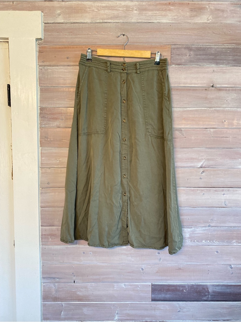 Falls creek green aline skirt size medium